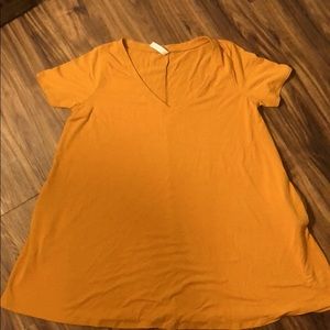 Mustard tunic with pockets
